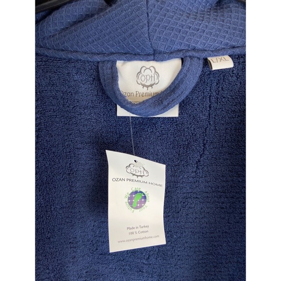 Ozan Premium Home 100% Cotton Majesty Unisex Bath Robe Size: L/XL - Picture 3 of 9